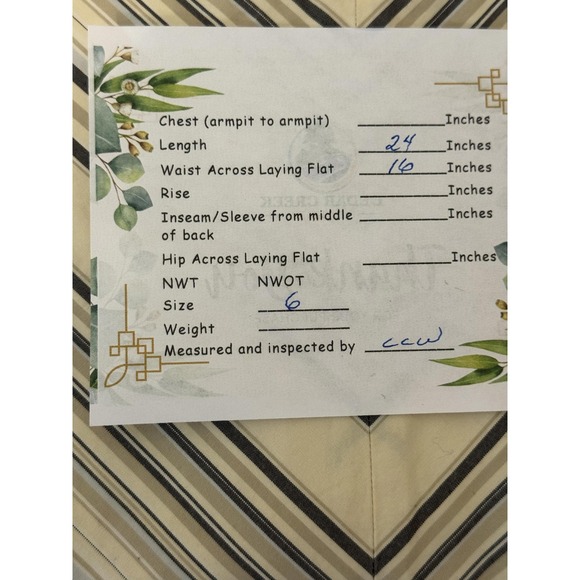 Banana Republic Tan Diagonal Striped A-Line 100% Cotton Tweed Skirt, Size 6 - Picture 6 of 7